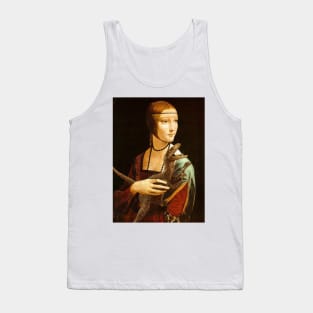 Lady with a Velociraptor Tank Top